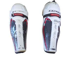 Used Easton SYNERGY Senior Shin Guards White 13" 11833-S000165783