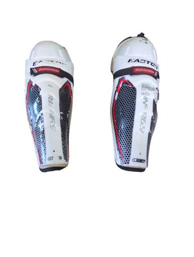 Used Easton SYNERGY Senior Shin Guards White 13" 11833-S000165783