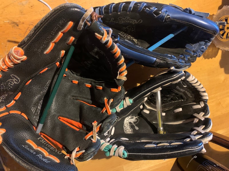 Used Rawlings 3 Pack Gloves