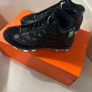 Black Kids Size M 8.0 (W 9.0) Youth Air Jordan Molded Cleats Cleats (Used)