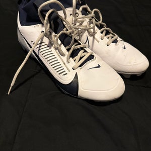 White Men's Size M 11.0 (W 12.0) Adult Nike Vapor edge pro 360 Cleats (Used)