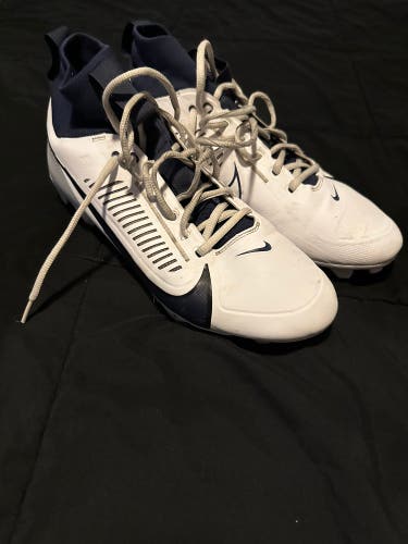 White Men's Size M 11.0 (W 12.0) Adult Nike Vapor edge pro 360 Cleats (Used)