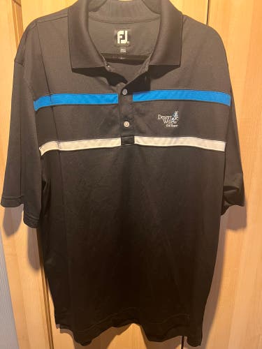 Footjoy Black XXL Adult Unisex Polo Shirt