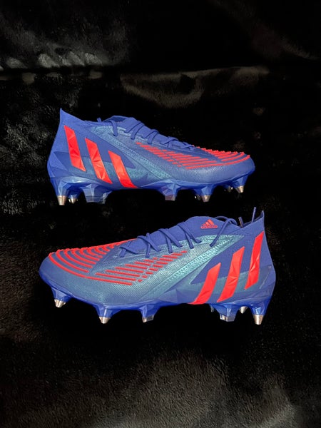 Blue Men's Size M 8.5 (W 9.5) Adidas Predator edge.1 Detachable Cleats Cleats (New)