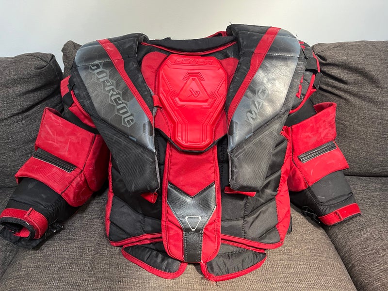 Large Bauer Mach Goalie Chest Protector Pro Stock (Used)