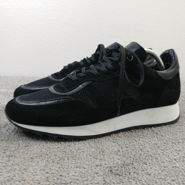 Good Man Brand Sneakers Mens Size 9.5 Shoes Black Low Top Lace Up Made In Italy