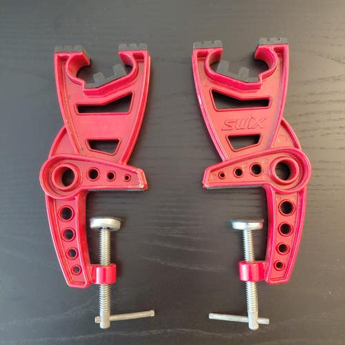 Swix World Cup Ski Tuning Vice T0144, Set of (2) + Free Holmenkol Wax Scraper