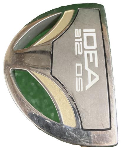 Adams IDEA A12 OS Mallet Putter RH Steel 34" With Label & HC Nice Iomic Grip
