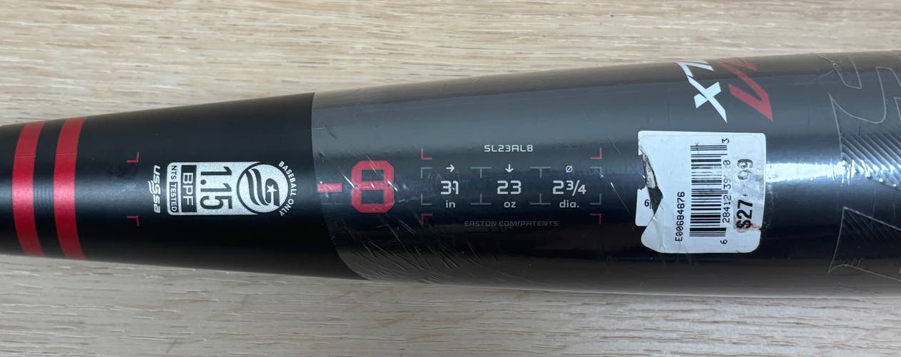 Easton Alpha ALX Alloy USSSA Certified Bat (-8) 23 oz 31" (New)