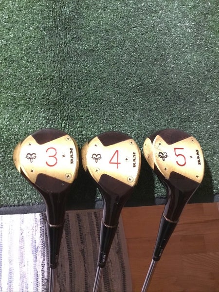 RAM Lady Craigton Woods Set (3W, 4W, 5W) RAM Lite Ladies Steel Shafts *VGC*