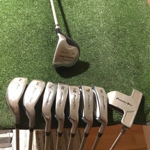 PowerBilt PB100 Set (20* FW, 4H, 5H, 7-PW-SW, Putter) Mid Flex Graphite Shafts