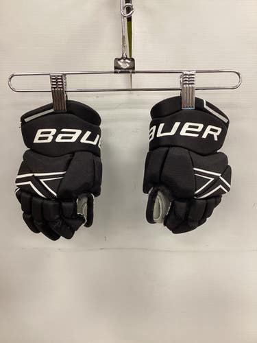 Used Bauer NSX Youth Gloves Black 8" 11851-S000037403