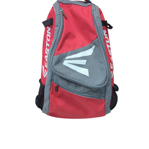 Used Easton BATPACK BB/SB Player Backpack Silver And Red 11833-S000165651