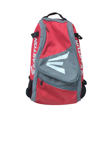 Used Easton BATPACK BB/SB Player Backpack Silver And Red 11833-S000165651