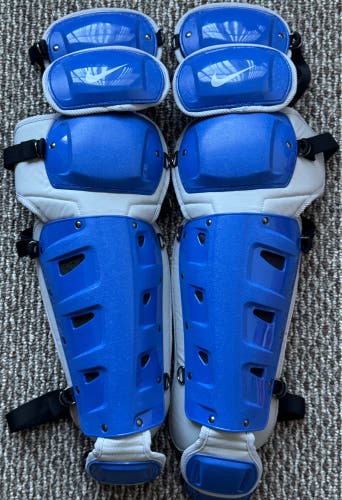 Nike vapor pro catcher’s leg guard blue sz 16 protector PBP569-429 new $300