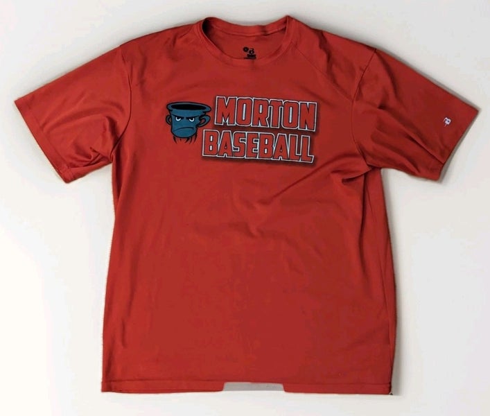 Morton Potters Illinois Baseball High School Mascot T-Shirt Large L Badger Sport