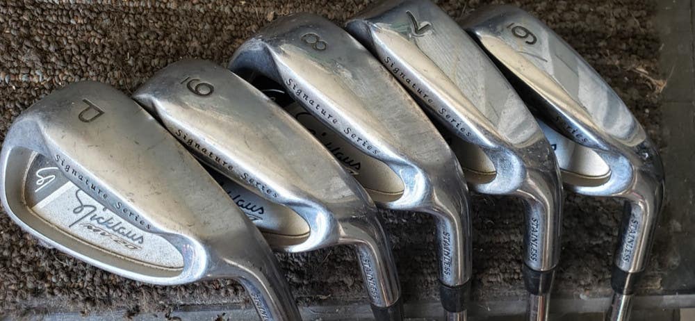 SET OF 5 NICKLAUS MV-20 SIGNATURE SERIES CAVITY BACK GOLF IRONS 6-PW  EXCELLENT
