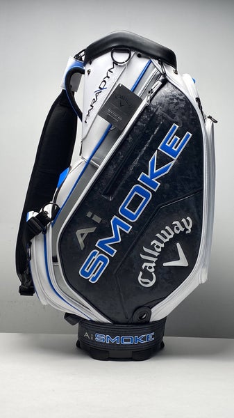 Callaway Paradym Ai Smoke Top Golf Staff Bag White 6-Way Divide Single Strap