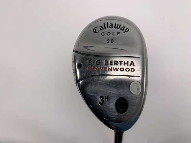 Callaway Big Bertha Heavenwood 3 Hybrid 20* RCH 75w Firm Graphite Mens RH