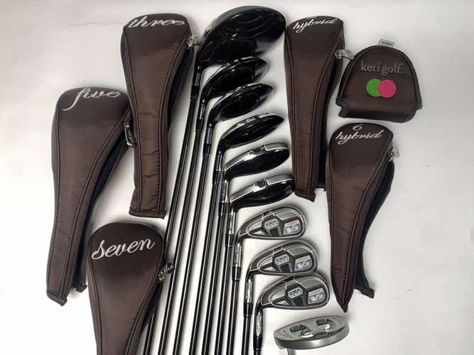 Adams Ladies Adams idea V3 Club Set Driver 3 5 & 7W 5 & 6H 8-PW Putter LH HC