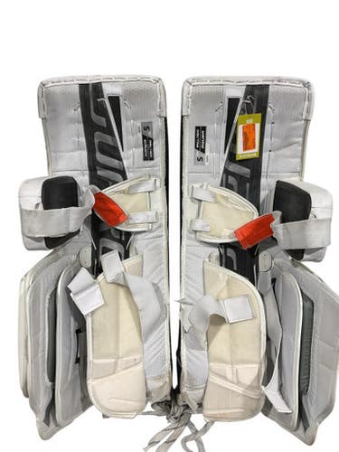 Used Bauer SUPREME Goalie Leg Pads Senior White 30" 11847-S000029320