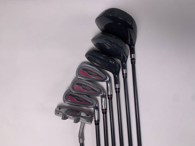 Walter Hagan Girl Series II Club Set Driver 3W 4H 7 9 SW Putter Youth RH