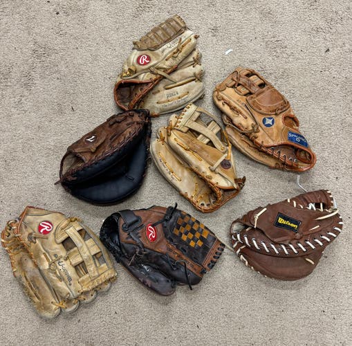 7 glove/mitt lot