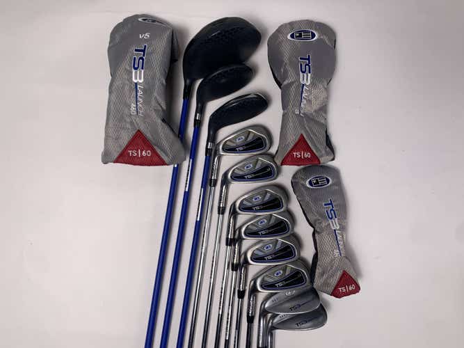 US Kids TS3 V5 Club Set Driver 3W 4H 5- PW SW LW TS3 60" Youth LH HC