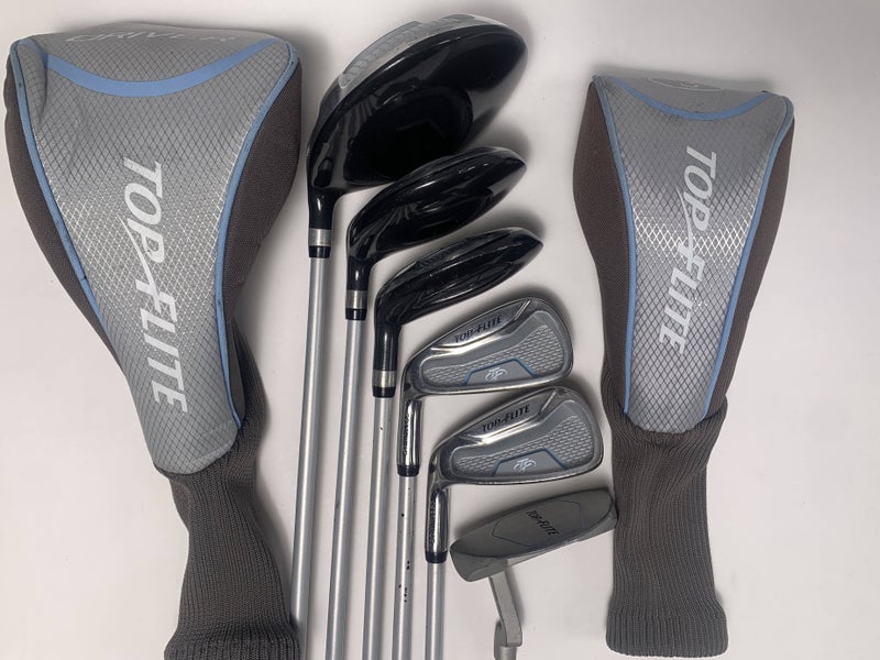 Top Flite Womens Club Set Driver 3W 5H 7 9 Putter Womens Ladies Graphite LH HC