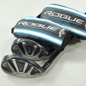 LEFT HANDED Callaway Rogue X 4 and 5 Hybrid Set Senior Flex 70g Graphite #202082