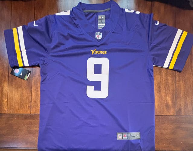Minnesota Vikings JJ McCarthy Stitched Jersey Adult Large NWT