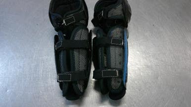 Used Bauer BAUER X SHIN Youth Shin Guards Royal Blue 8" 11339-S000194117