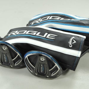 LEFT HANDED Callaway Rogue 3 and 5 Fairway Wood Set Regular Flex Graphite 202080