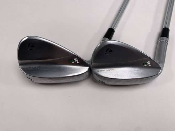 TaylorMade Milled Grind 4 Chrome Wedge Set 56* 14 | 60* 10 DG Tour Issue 115g LH