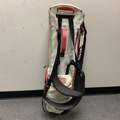 Used Ping HOOFER LITE Mens Stand Bag White/Red/Navy 11855-S000190588