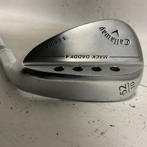 Used Callaway MACK DADDY 4 S GRIND Golf Wedge Mens RH 52 Degree 11855-S000190582