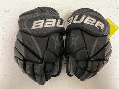 Used Bauer VAPOR X800 LITE Junior Gloves Black And Grey 10" 11855-S000190552