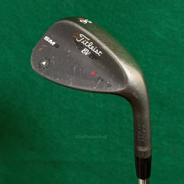 Titleist Vokey SM6 Jet Black 56-14F 56 Sand Wedge Vokey Design Steel Wedge Flex
