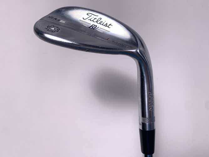 Titleist Vokey SM6 Tour Chrome Lob Wedge LW 58* 4 Bounce L-Grind Wedge Mens RH