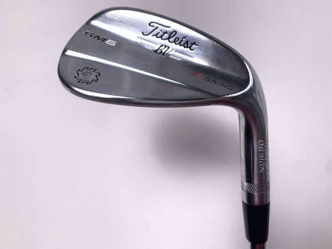 Titleist Vokey SM6 Tour Chrome Gap Wedge GW 50* 12 F-Grind Wedge Steel Mens RH
