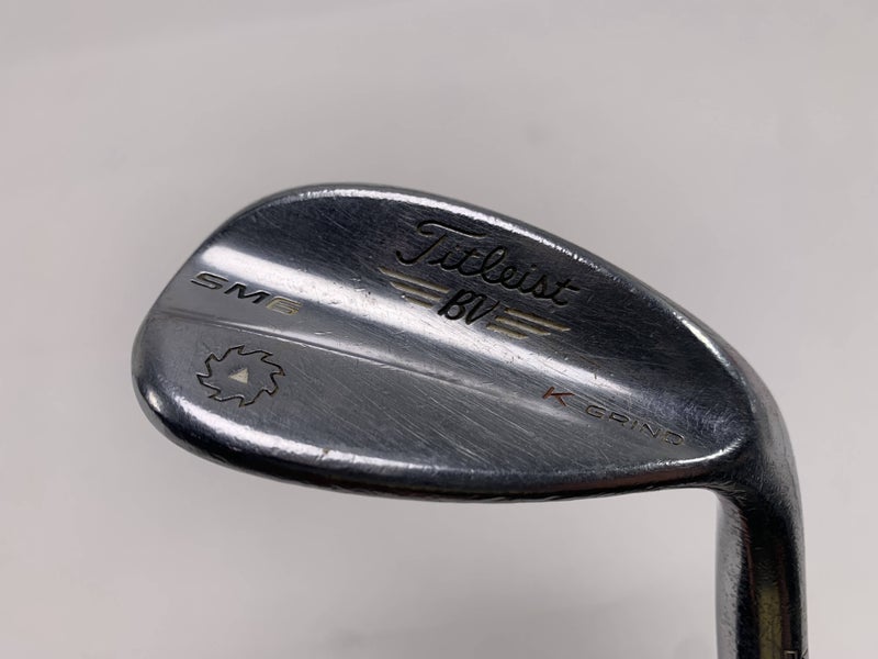 Titleist Vokey SM6 Tour Chrome Lob Wedge LW 58* 12 K-Grind Wedge Steel Mens RH