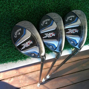 Callaway XR16 (3H, 4H, 5H) Hybrid Set w/ FUBUKI 55g Regular Flex Shafts