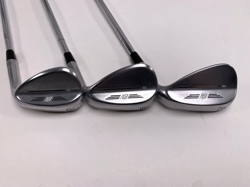 Titleist Vokey SM9 Tour Chrome Wedge Set 52* 8 | 56* 10 | 60* 10 Wedge Steel RH