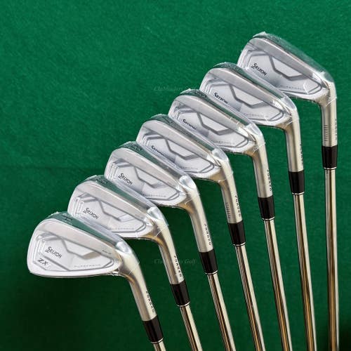 NEW Srixon ZX7 MK II Forged 4-PW Iron Set Dynamic Gold Tour Issue S400 Stiff