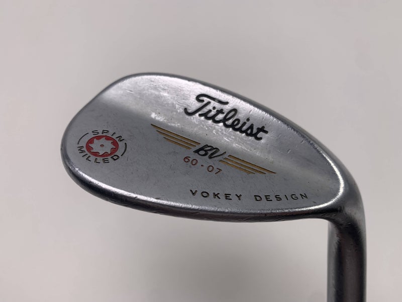 Titleist Vokey Spin Milled Chrome 2009 Lob Wedge LW 60* 7 Bounce Wedge Mens RH