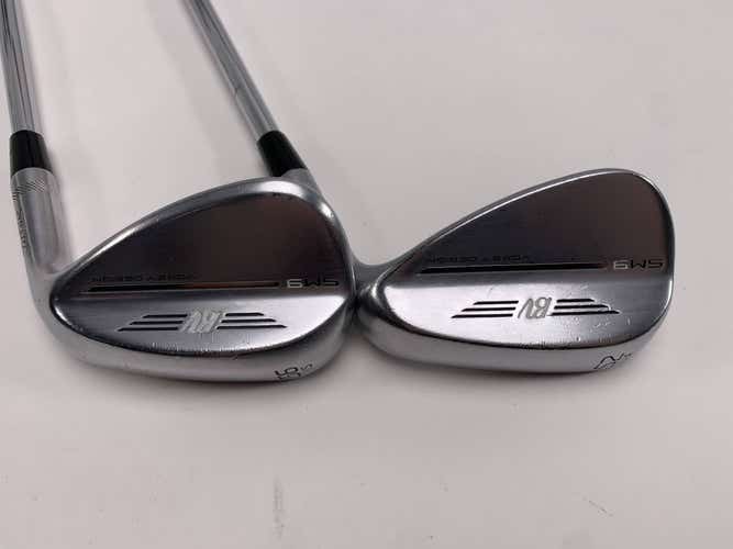 Titleist Vokey SM9 Tour Chrome Wedge Set 52* 8 | 56* 10 Wedge Steel Mens RH