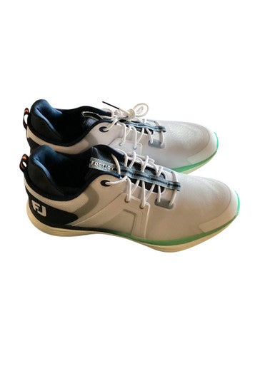 Used Foot Joy Mens Golf Shoes White Senior 9.5 11884-S000052218