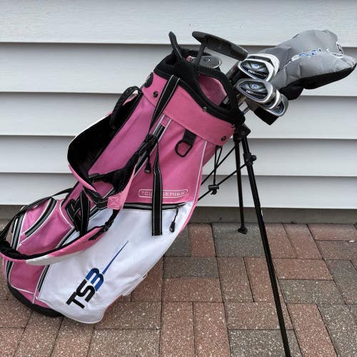US Kids USKG TS3 V5 Golf Club Set Driver 3W 4H 5-PW 56 60" Youth Left Handed