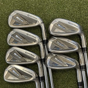 TAYLORMADE SIM2 MAX IRONS 7 PC SET 5-PW,AW KBS 85 STEEL STIFF
