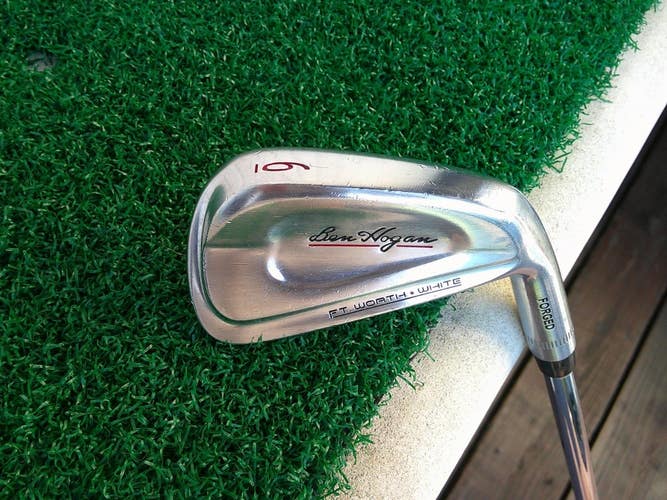 Ben Hogan Ft Worth White Forged 6-Iron w/ CT-100 OBAN Stiff Flex Shaft